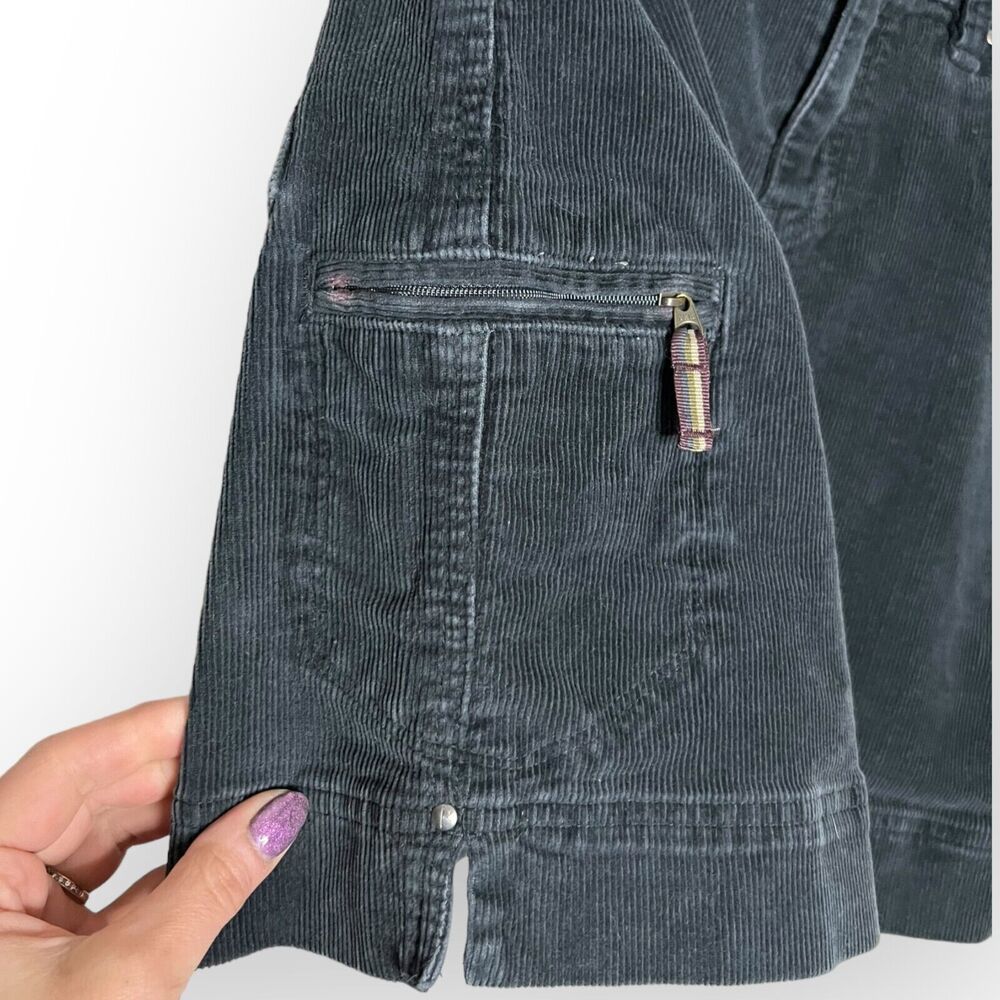 Marmot Women's Ashley Dark Blue Corduroy Retro Jean Style Mini Skirt Size 8 - Picture 7 of 14